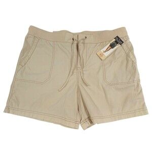 NWT Khaki & Company Womens Stretch Poplin Convertible Casual Soft Shorts Size 10